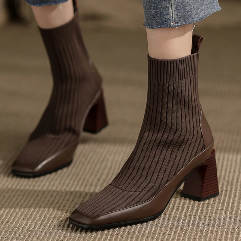 New Ankle Women Chelsea Sock Boots High Heels Shoes 2022 Autumn Winter Fashion Dress Ladies Chunky Pumps Knitting Women Shoes
New Ankle Women Chelsea Sock Boots High Heels Shoes 2022 Autumn Winter Fashion Dress Ladies Chunky Pumps Knitting Women Shoes