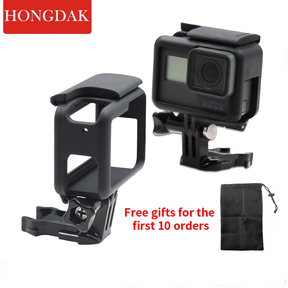 Защитная рамка для видеокамеры Hongdak, чехол для Gopro Hero Go Pro 5 6 7, черные аксессуары для экшн-камеры
Защитная рамка для видеокамеры Hongdak, чехол для Gopro Hero Go Pro 5 6 7, черные аксессуары для экшн-камеры