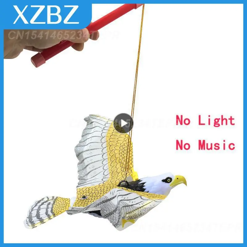 

Электрический Орлан светящийся отпугиватель птиц Подвесной с музыкой летающая птица садовый декор портативная Летающая сова Сокол птица