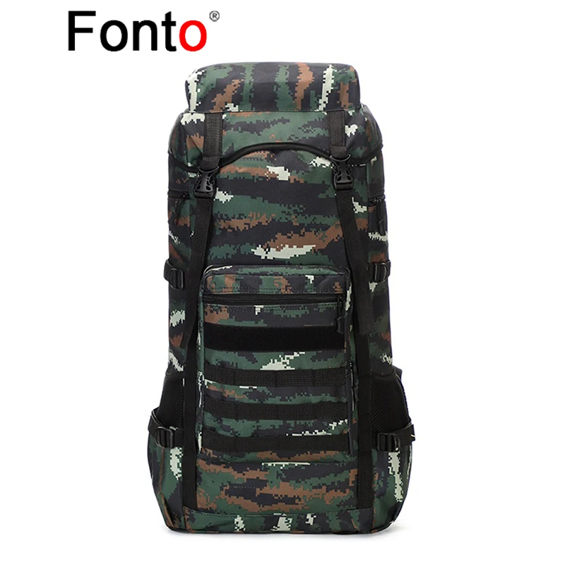 Fonto 70 L Outdoor Camping Hiking Tactical Camouflage Men Women Traveling Mountaineering Bag Mass Sports Tactical Backpack
Fonto 70 L Outdoor Camping Hiking Tactical Camouflage Men Women Traveling Mountaineering Bag Mass Sports Tactical Backpack