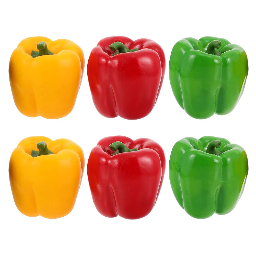 

Simulated Vegetable Model Photography Fruit Ornaments Realistic Bell Peppers Artificial Decorative Models Fake Toys