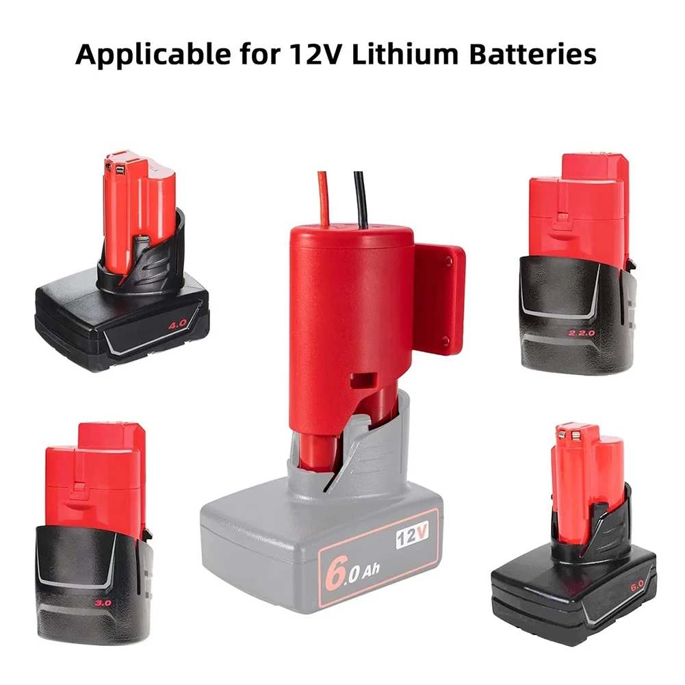 Battery Adapter Red 110*85*55mm For Milwaukee M12 48-11-2401 48-11-2402 48-11-2411 48-11-2412 48-11-2420 48-11-2430
Battery Adapter Red 110*85*55mm For Milwaukee M12 48-11-2401 48-11-2402 48-11-2411 48-11-2412 48-11-2420 48-11-2430
