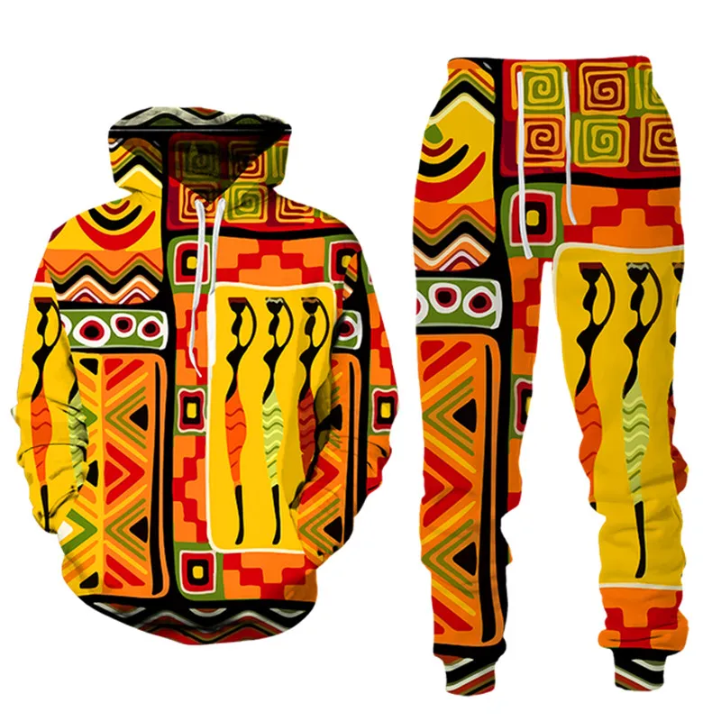 African 3D Print Casual Men Hoodies+Pants Suits 2023 New Autumn/Winter Couple Outfits Vintage Hip Hop Male/Female Tracksuit Set
African 3D Print Casual Men Hoodies+Pants Suits 2023 New Autumn/Winter Couple Outfits Vintage Hip Hop Male/Female Tracksuit Set