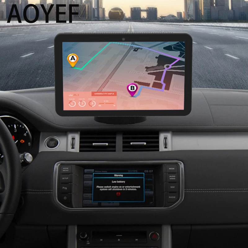 

AOYEF Car GPS Navigation Touch Screen GPS Navigator Truck Sunshade Sat Nav 8G Europe America Russia Map GPS Navigators 7 Inch