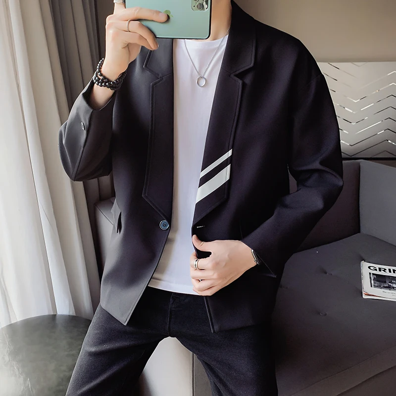 Spring Suit Men Jacket Slim Fashion Single Breasted EuropeanAmerican Access Control Match Color Youth Popular Casual Men's Coat
Spring Suit Men Jacket Slim Fashion Single Breasted EuropeanAmerican Access Control Match Color Youth Popular Casual Men's Coat