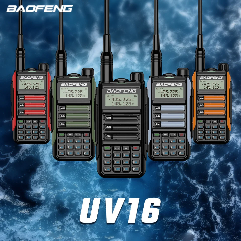 BaoFeng Walkie Talkie UV16 Pro High Power USB C Long Range UV 16 Plus Two Way CB Radio Dual Band Waterproof Transceiver FM Radio
BaoFeng Walkie Talkie UV16 Pro High Power USB C Long Range UV 16 Plus Two Way CB Radio Dual Band Waterproof Transceiver FM Radio
