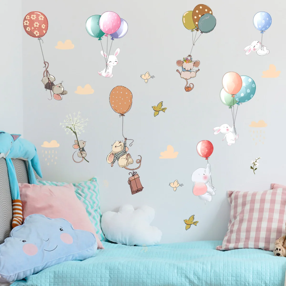 New cartoon animal balloon children's room bedroom entrance wall beautification decorative wall stickers
New cartoon animal balloon children's room bedroom entrance wall beautification decorative wall stickers
