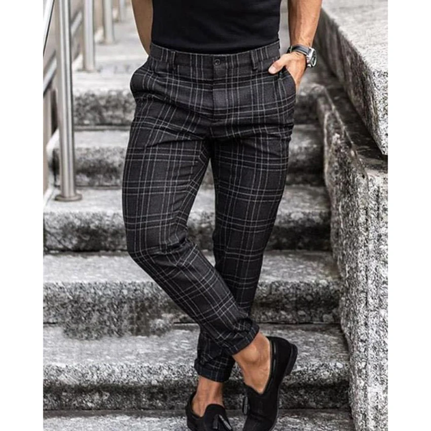 Autumn Men Lattice Pants Stylish Casual Pant Hip Hop Fashion Male Business Trousers Pants Streetwear Clothing
Autumn Men Lattice Pants Stylish Casual Pant Hip Hop Fashion Male Business Trousers Pants Streetwear Clothing