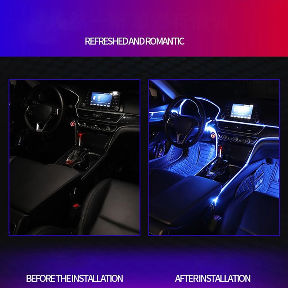 12V RGB 48 LED Glow Interior Car Lamp Kit Under Dash Foot Well Seats Inside Lighting Music Control LED Atmosphere Strip Light
12V RGB 48 LED Glow Interior Car Lamp Kit Under Dash Foot Well Seats Inside Lighting Music Control LED Atmosphere Strip Light