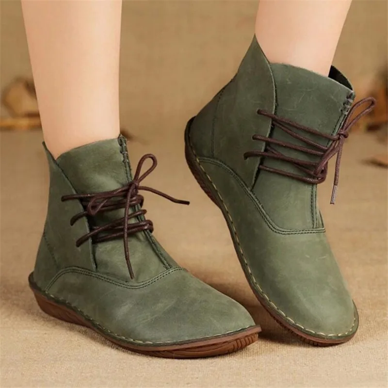 2023 Women Shoes Female Genuine Leather Ankle Boots Handmade Vintage Literary Style Ankle Lace-Up Fashion Modern Boots
2023 Women Shoes Female Genuine Leather Ankle Boots Handmade Vintage Literary Style Ankle Lace-Up Fashion Modern Boots