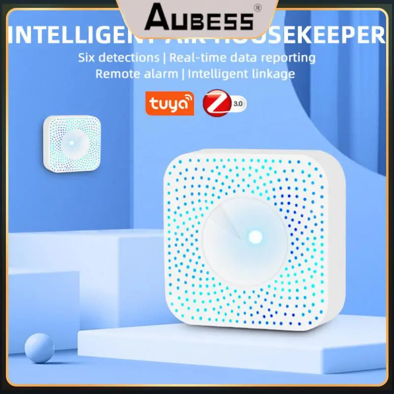 Умная коробка-монитор качества воздуха Zigbee Smart Home 6 в 1, датчик температуры и влажности Pm2.5 Co2 формальдегида, миниатюрный смарт-датчик
Умная коробка-монитор качества воздуха Zigbee Smart Home 6 в 1, датчик температуры и влажности Pm2.5 Co2 формальдегида, миниатюрный смарт-датчик