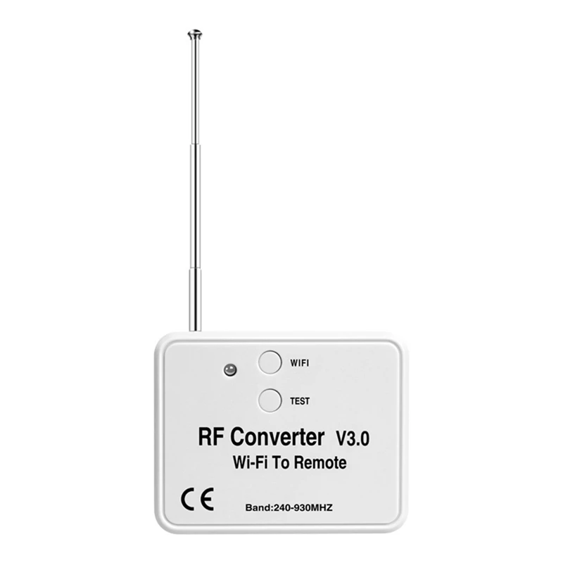2 шт., универсальный беспроводной преобразователь Wi-Fi в радиочастотный телефон с дистанционным управлением 240-930 МГц для умного дома
2 шт., универсальный беспроводной преобразователь Wi-Fi в радиочастотный телефон с дистанционным управлением 240-930 МГц для умного дома