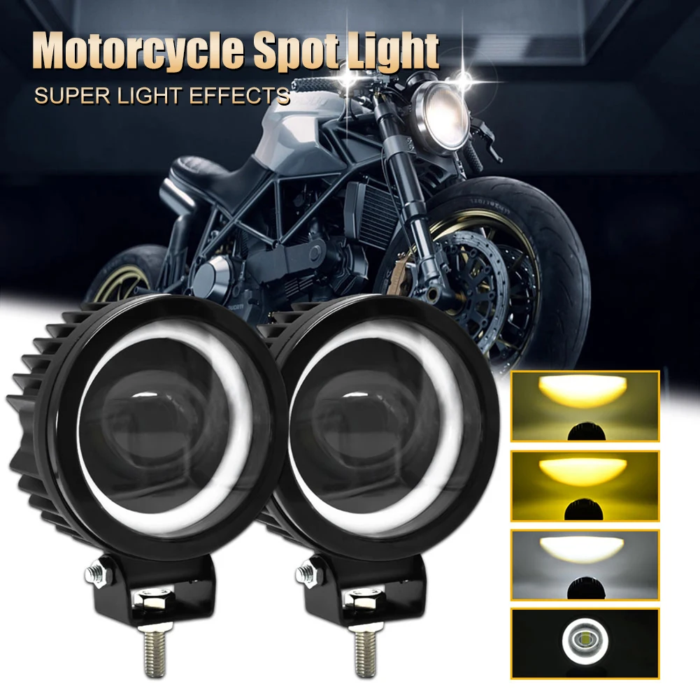Motorcycle LED Spot Lights 9-30V 6000LM 30W Dual Color White&Amber LED Fog Lights Auxiliary Spot Headlights Waterproof Lighting
Motorcycle LED Spot Lights 9-30V 6000LM 30W Dual Color White&Amber LED Fog Lights Auxiliary Spot Headlights Waterproof Lighting
