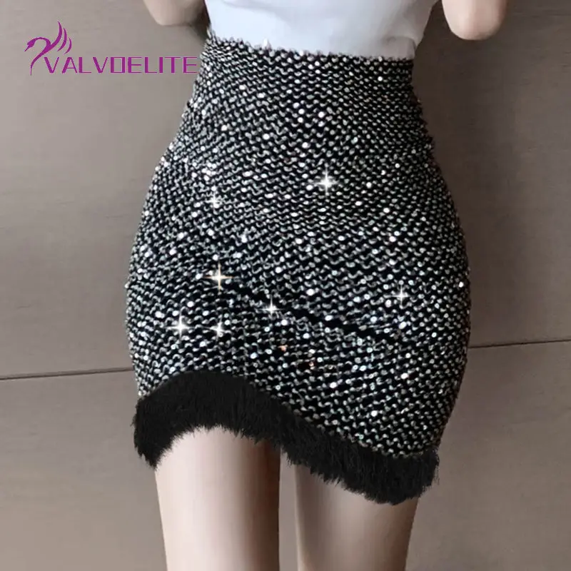 2022 Autumn and Winter New Woman Elastic Sequined Skirt All-match High Waist Slim Fit Slim Skirt Furry Tassel Slim Skirt
2022 Autumn and Winter New Woman Elastic Sequined Skirt All-match High Waist Slim Fit Slim Skirt Furry Tassel Slim Skirt