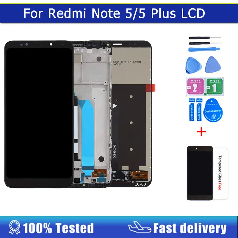 Original For Xiaomi Redmi 5 Plus LCD Display + Frame 10 Touch Screen Redmi 5 Plus LCD Digitizer Replacement Repair Spare Parts
Original For Xiaomi Redmi 5 Plus LCD Display + Frame 10 Touch Screen Redmi 5 Plus LCD Digitizer Replacement Repair Spare Parts