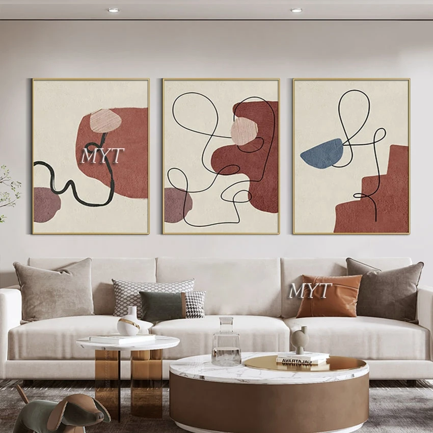 3 Panel Canvas Wall Art Fashion Artwork Handmade New Modern Abstract Oil Painting No Framed Showpiece For Home Decoration
3 Panel Canvas Wall Art Fashion Artwork Handmade New Modern Abstract Oil Painting No Framed Showpiece For Home Decoration