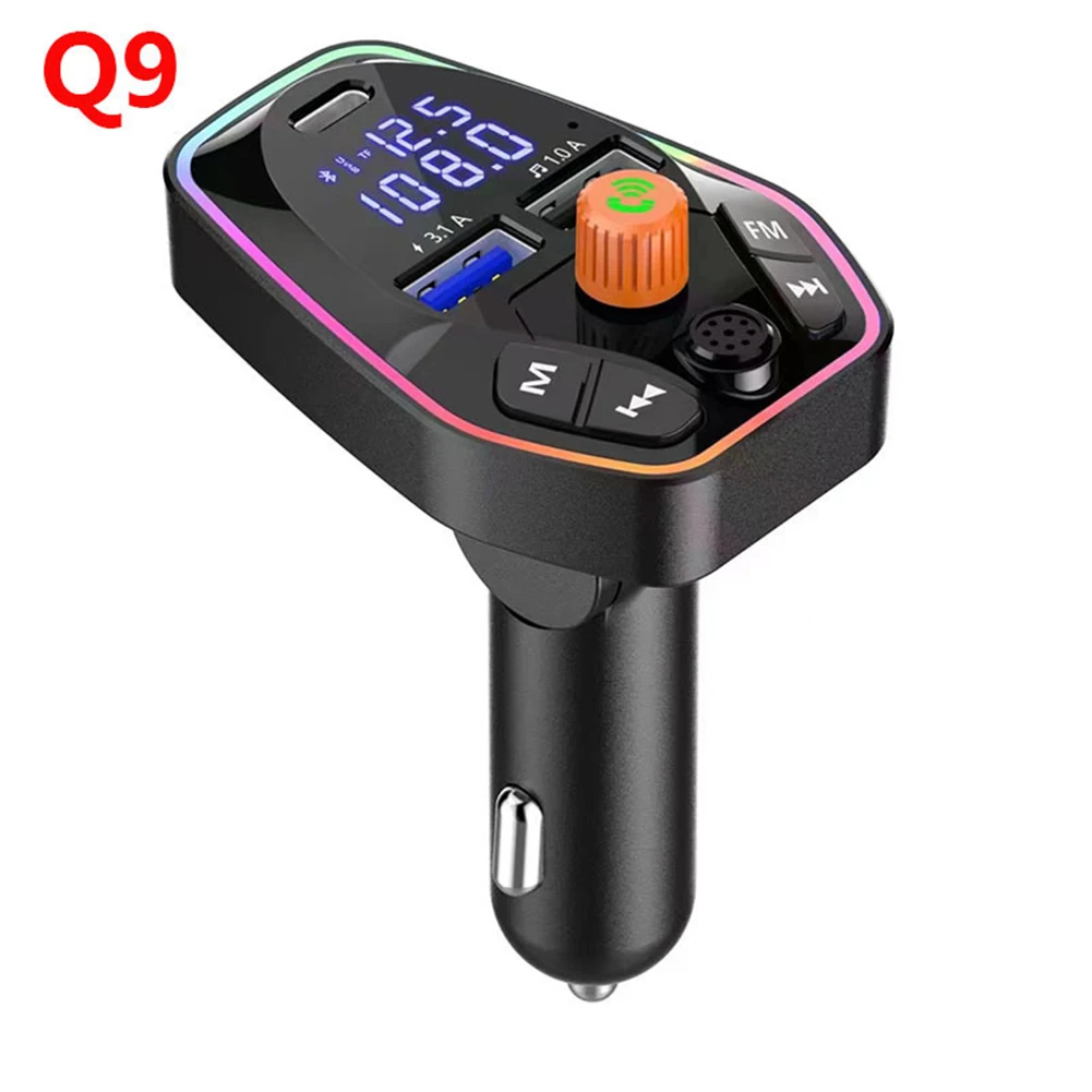 FM-трансмиттер Q9 автомобильный беспроводной с поддержкой Bluetooth 5,0 и USB-портами
FM-трансмиттер Q9 автомобильный беспроводной с поддержкой Bluetooth 5,0 и USB-портами