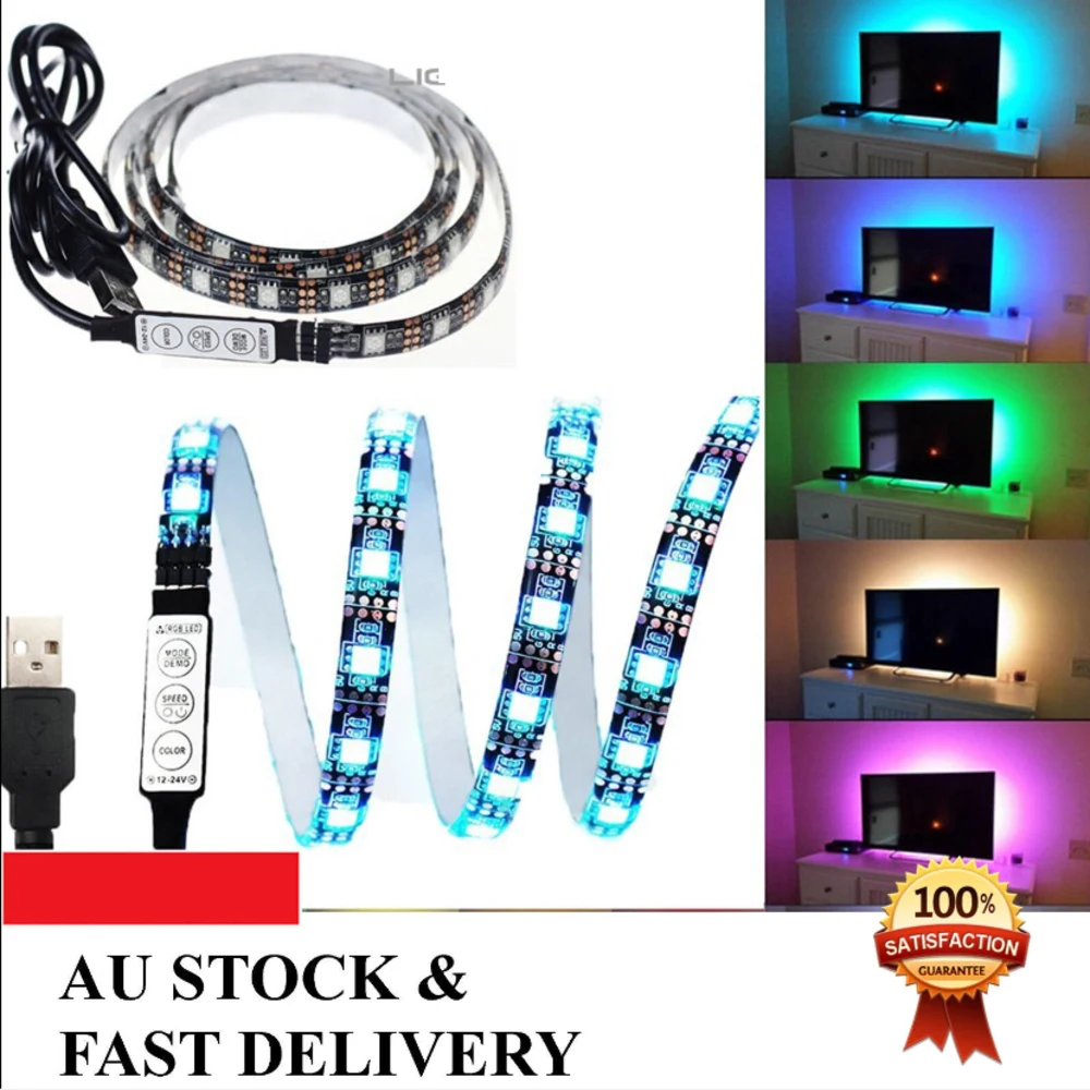 5V LED Strip Light USB Kit LED 5050 Ribbon RGB Lights Flexible LED Lamp Tape TV Desktop Screen BackLight Diode Tape Room Decor
5V LED Strip Light USB Kit LED 5050 Ribbon RGB Lights Flexible LED Lamp Tape TV Desktop Screen BackLight Diode Tape Room Decor