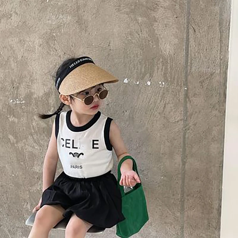 MILA CHOU 2022 Summer Baby Girls Fashion Letter Sleeveless T-Shirt Children Casual Cotton O-neck Tee Vest Kids Clothes
MILA CHOU 2022 Summer Baby Girls Fashion Letter Sleeveless T-Shirt Children Casual Cotton O-neck Tee Vest Kids Clothes