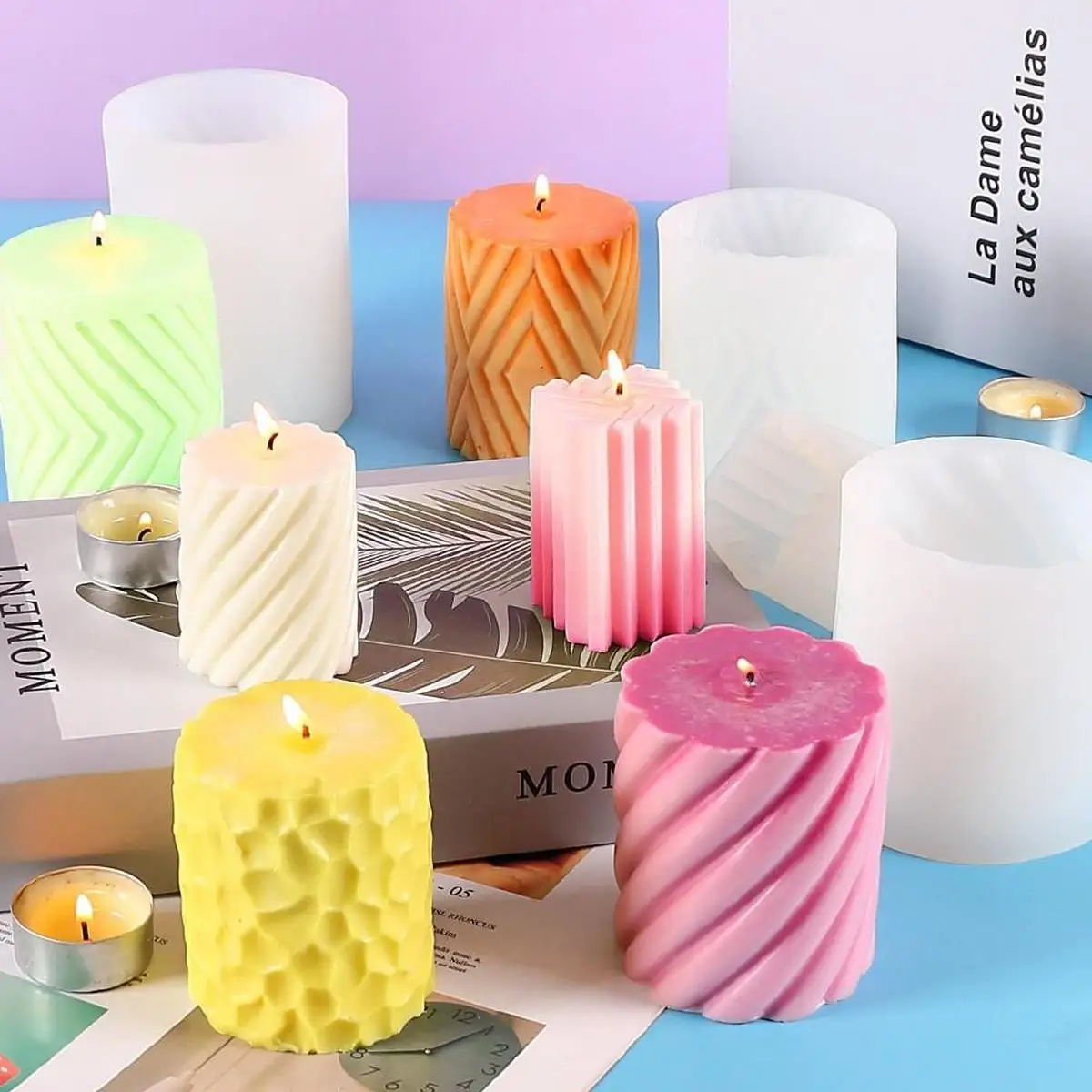 Geometric Honeycomb Cylinder Candle Aromatherapy Liquid Silicone Mold Household Furnishings Aromatherapy Gypsum Dripping Mold
Geometric Honeycomb Cylinder Candle Aromatherapy Liquid Silicone Mold Household Furnishings Aromatherapy Gypsum Dripping Mold