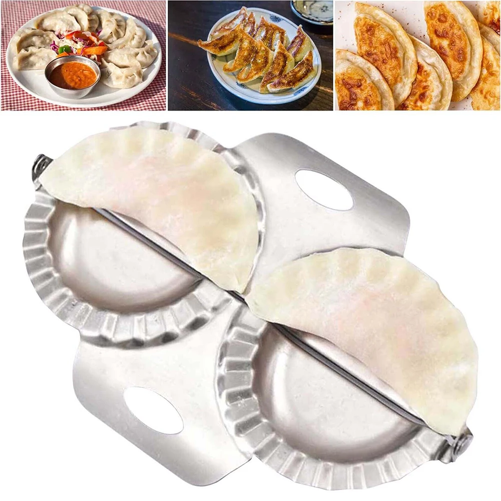 304 Stainless Steel Double Head Dumpling Mold Dumplings Artifact Manual Press Noodle Type Pierogi Maker Kitchen Jiaozi Tool
304 Stainless Steel Double Head Dumpling Mold Dumplings Artifact Manual Press Noodle Type Pierogi Maker Kitchen Jiaozi Tool