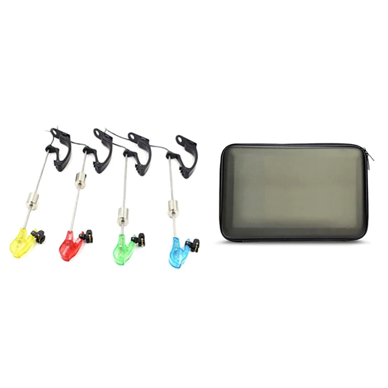 Fishing Swingers Set Fishing Bite Alarm Indicators 4Pcs In Zipped Case LED Lluminated Swinger Carp Fishing Accessories
Fishing Swingers Set Fishing Bite Alarm Indicators 4Pcs In Zipped Case LED Lluminated Swinger Carp Fishing Accessories