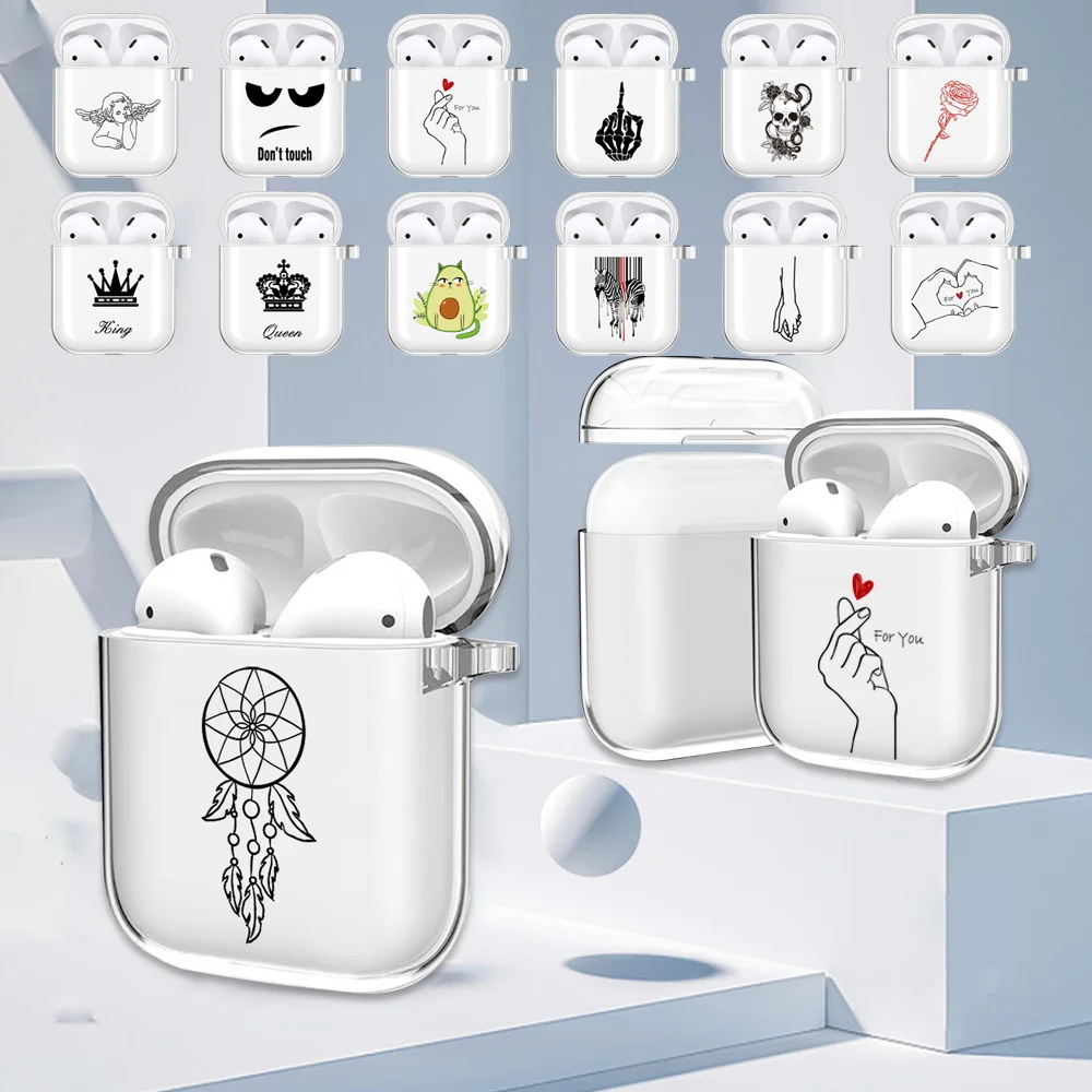 For Apple AirPods 1st 2nd Gen Earphone Case Drop-resistant White Picture Pattern Transparent Soft Silicone Protective Sleeve
For Apple AirPods 1st 2nd Gen Earphone Case Drop-resistant White Picture Pattern Transparent Soft Silicone Protective Sleeve