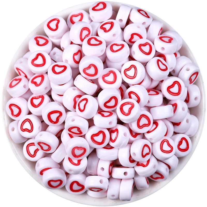 Red Heart Letter Acrylic Beads Round Flat Alphabet Digital Cube Spacer Beads For Jewelry Making DIY Bracelet Necklace
Red Heart Letter Acrylic Beads Round Flat Alphabet Digital Cube Spacer Beads For Jewelry Making DIY Bracelet Necklace