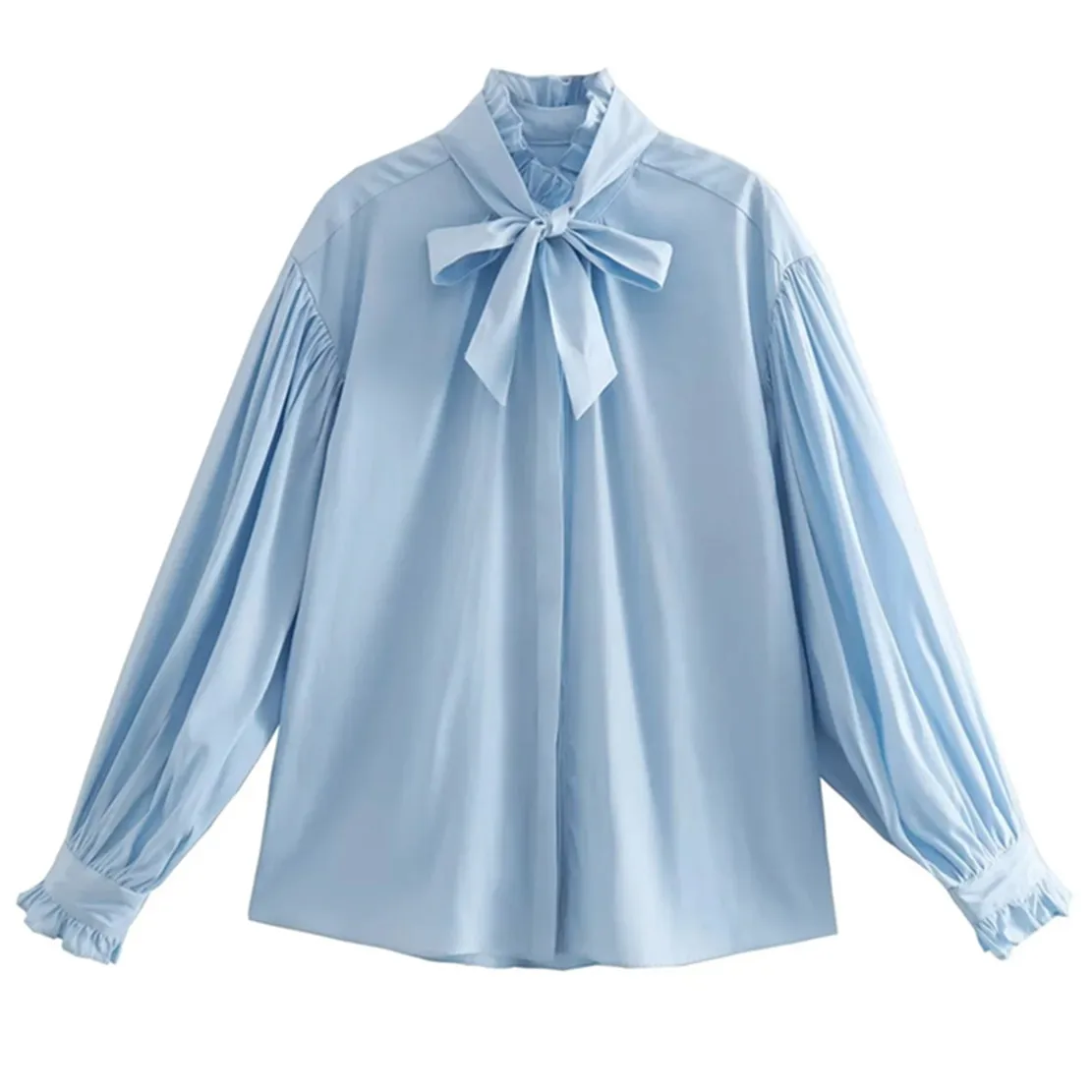 Elmsk 2022 Office Lady Bow Sky Blue Long Sleeve Fashion Elegant Casual Shirt Blouse Women Tops
Elmsk 2022 Office Lady Bow Sky Blue Long Sleeve Fashion Elegant Casual Shirt Blouse Women Tops
