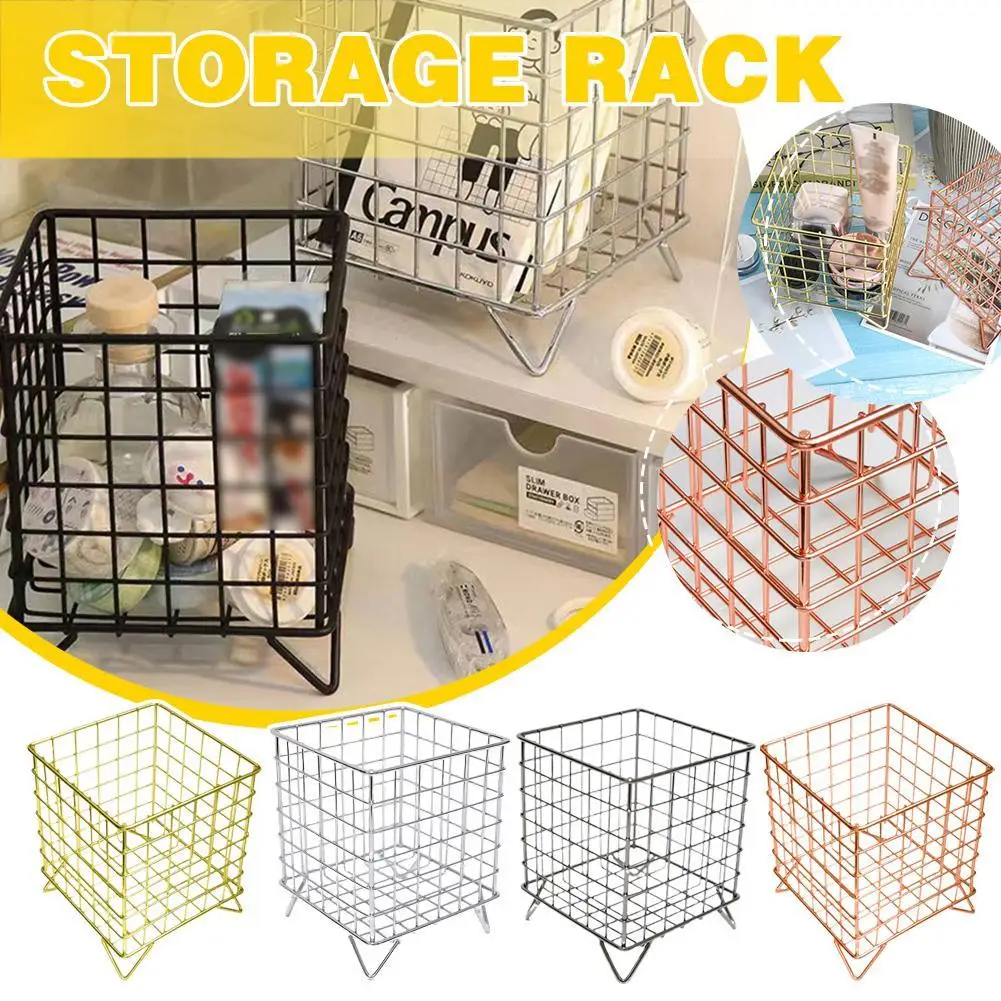 Metal Iron Square Desktop Basket Makeup Sorting Storage Organizer Black Silver Gold Holder Stationery Supplies Basket
Metal Iron Square Desktop Basket Makeup Sorting Storage Organizer Black Silver Gold Holder Stationery Supplies Basket