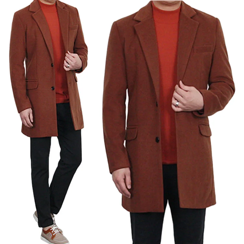 Autumn and Winter New 2023 Woolen Coat Men Long-Sleeved Cardigan Single-Breasted Large Coat Men's Turn-down Collar Woolen Blazer
Autumn and Winter New 2023 Woolen Coat Men Long-Sleeved Cardigan Single-Breasted Large Coat Men's Turn-down Collar Woolen Blazer