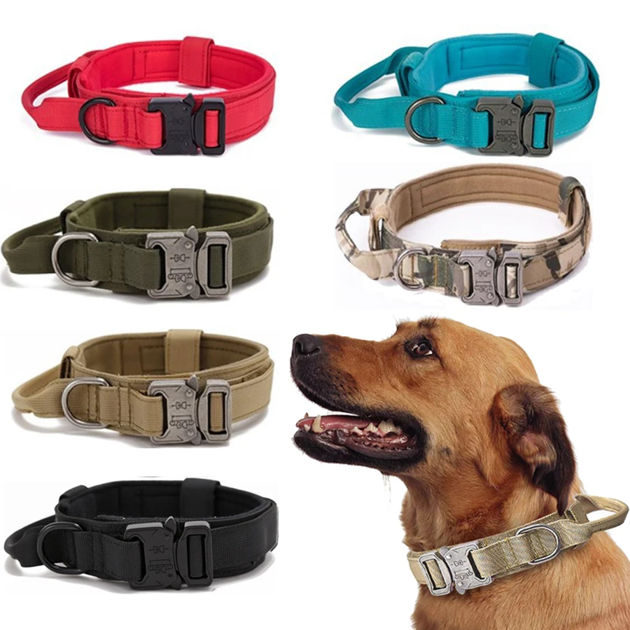 Pet Dog Collar Military Large And Medium Dog Collar Traction Rope Adjustable Length Stainless Steel Buckle Pet Supplies
Pet Dog Collar Military Large And Medium Dog Collar Traction Rope Adjustable Length Stainless Steel Buckle Pet Supplies