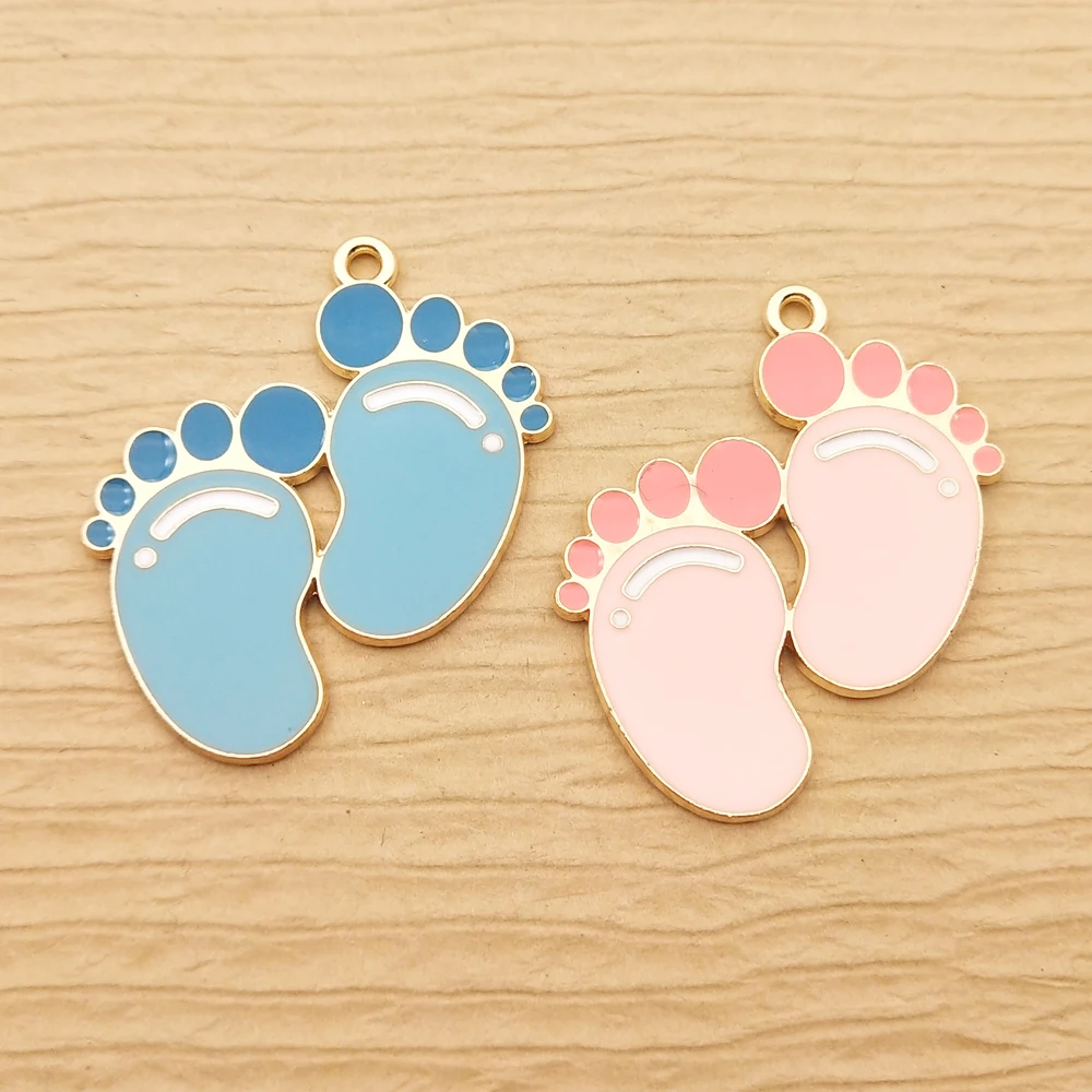 10pcs Baby Feet Charm for Jewelry Making Enamel Necklace Pendant Diy Craft Supplies Metal Bracelet Earring Keychain Accessories
10pcs Baby Feet Charm for Jewelry Making Enamel Necklace Pendant Diy Craft Supplies Metal Bracelet Earring Keychain Accessories