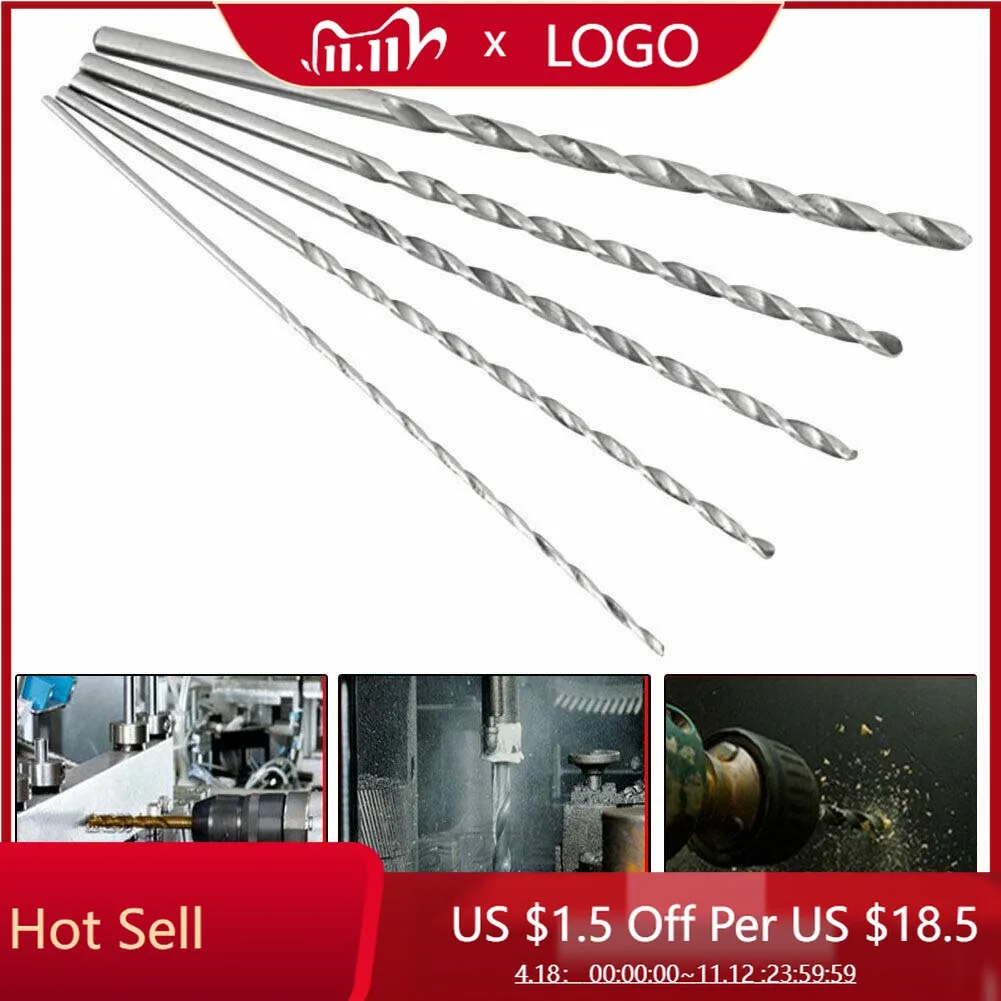 5pcs 2/3/3.5/4/5mm Twist Straight Shank Bit 200mm HSS Long Bit Set Tool Wood Plastic PVC Metal Drilling Bit
5pcs 2/3/3.5/4/5mm Twist Straight Shank Bit 200mm HSS Long Bit Set Tool Wood Plastic PVC Metal Drilling Bit