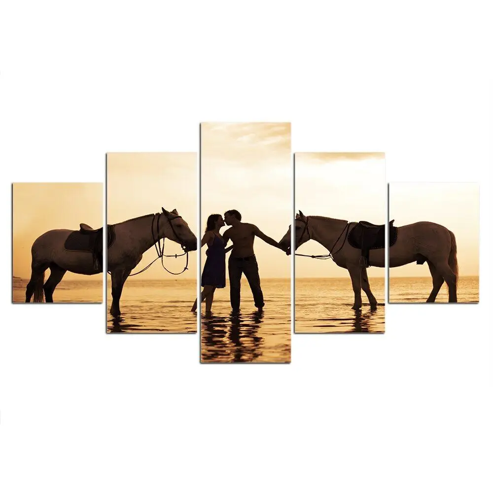 5Pcs Horse Seaside Beach Sunset Modern Canvas Picture Wall Art Print 5 Pieces Pictures Poster HD Print Home Decor 5 Panel
5Pcs Horse Seaside Beach Sunset Modern Canvas Picture Wall Art Print 5 Pieces Pictures Poster HD Print Home Decor 5 Panel
