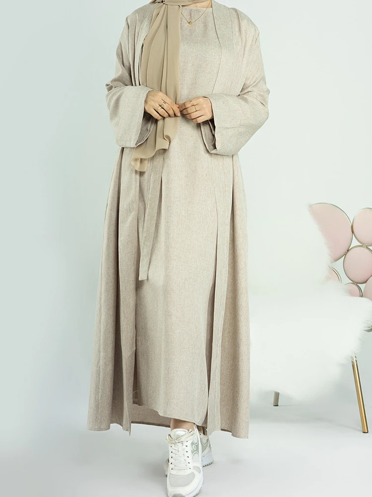 Turkey for Kimono Dubai Hijab Long Dress Plain Clothing Abaya Women Open Linen Cotton Eid Muslim Islamic Abayas Ramadan Kaftan
Turkey for Kimono Dubai Hijab Long Dress Plain Clothing Abaya Women Open Linen Cotton Eid Muslim Islamic Abayas Ramadan Kaftan