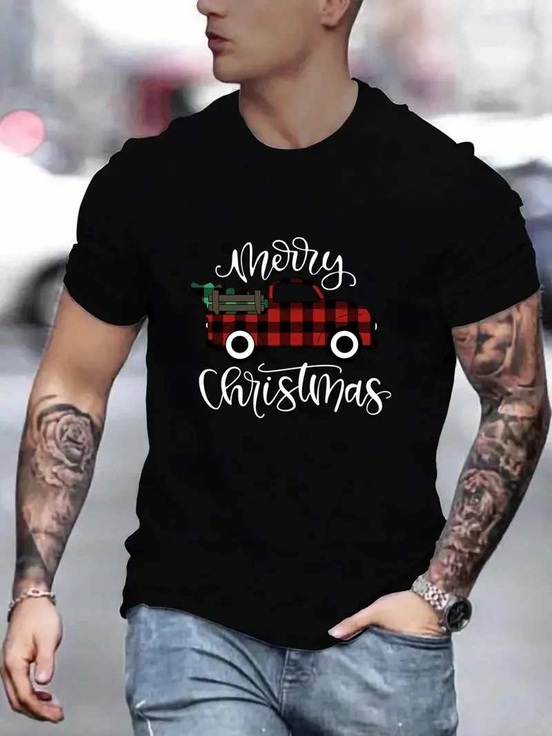 Christmas Harajuku Men's T Shirt Funny Hip Hop Trend Streetwear Fashion New Year Short Sleeve Tops Oversized Round Neck T-shirts
Christmas Harajuku Men's T Shirt Funny Hip Hop Trend Streetwear Fashion New Year Short Sleeve Tops Oversized Round Neck T-shirts