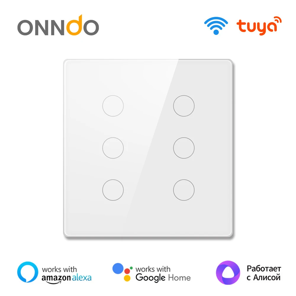 ONNDO Tuya Smart Life Glass Panel Brazil Standard Touch Switch ,4x4 WiFi 4/6 Gang Wall Switch Works with Alexa Google Home
ONNDO Tuya Smart Life Glass Panel Brazil Standard Touch Switch ,4x4 WiFi 4/6 Gang Wall Switch Works with Alexa Google Home
