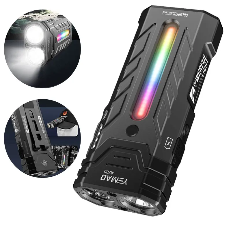 YEMAO A200 EDC Фонарик 3250 люмен 
YEMAO A200 EDC Фонарик 3250 люмен