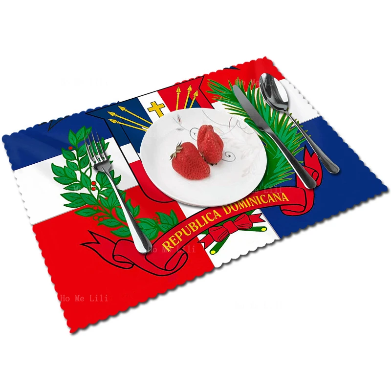 Flag Of The Dominican Republic British Union Jack Russian Double Headed Eagle Flag Polyester Fabric Placemats 
Flag Of The Dominican Republic British Union Jack Russian Double Headed Eagle Flag Polyester Fabric Placemats