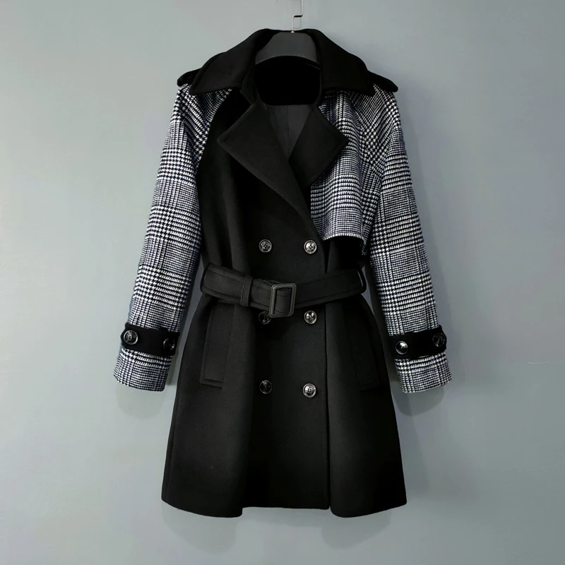 Ladies Coats Autumn Winter Women's Long Casual Double-Breasted Straight-Tube Loose-Fitting Woolen Coat 50% Wool 50% Polyester
Ladies Coats Autumn Winter Women's Long Casual Double-Breasted Straight-Tube Loose-Fitting Woolen Coat 50% Wool 50% Polyester