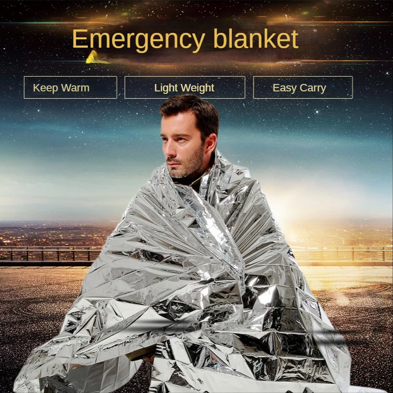 Emergency Blanket Outdoor Safety Survival First Aid Military Rescue Kit Windproof Waterproof Foil Camping Hiking Thermal Blanket
Emergency Blanket Outdoor Safety Survival First Aid Military Rescue Kit Windproof Waterproof Foil Camping Hiking Thermal Blanket