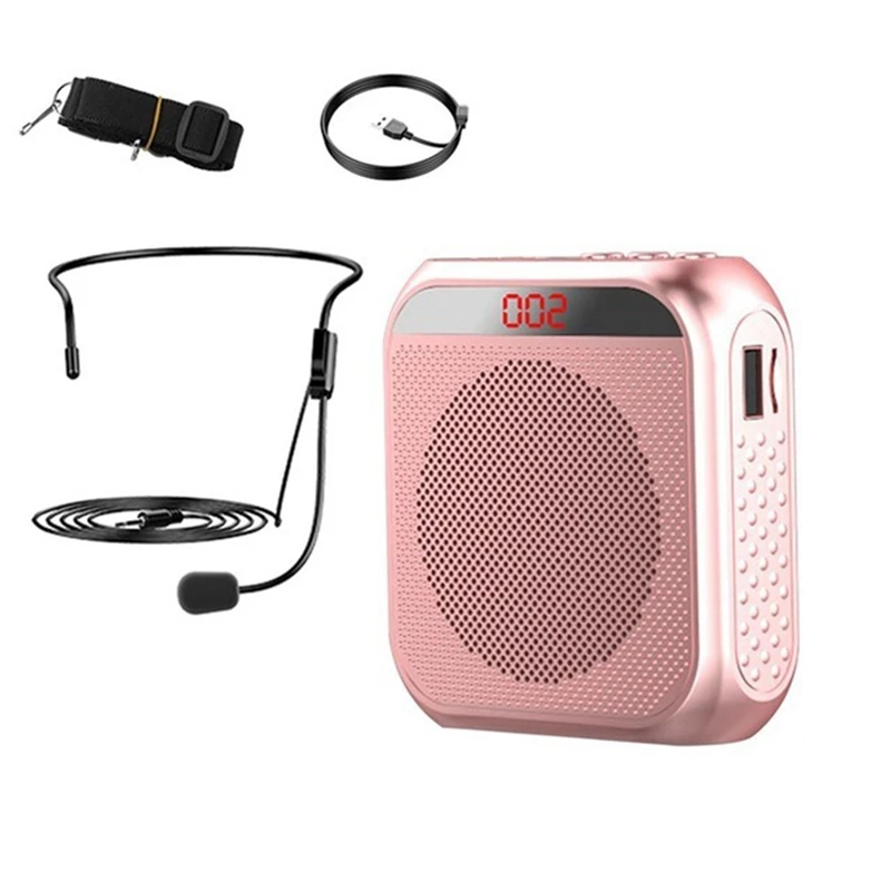 Portable Voice Amplifier Microphone Headset, Rechargeable Voice Amplifier For Teachers,Training,Tour Guide,Classroom
Portable Voice Amplifier Microphone Headset, Rechargeable Voice Amplifier For Teachers,Training,Tour Guide,Classroom
