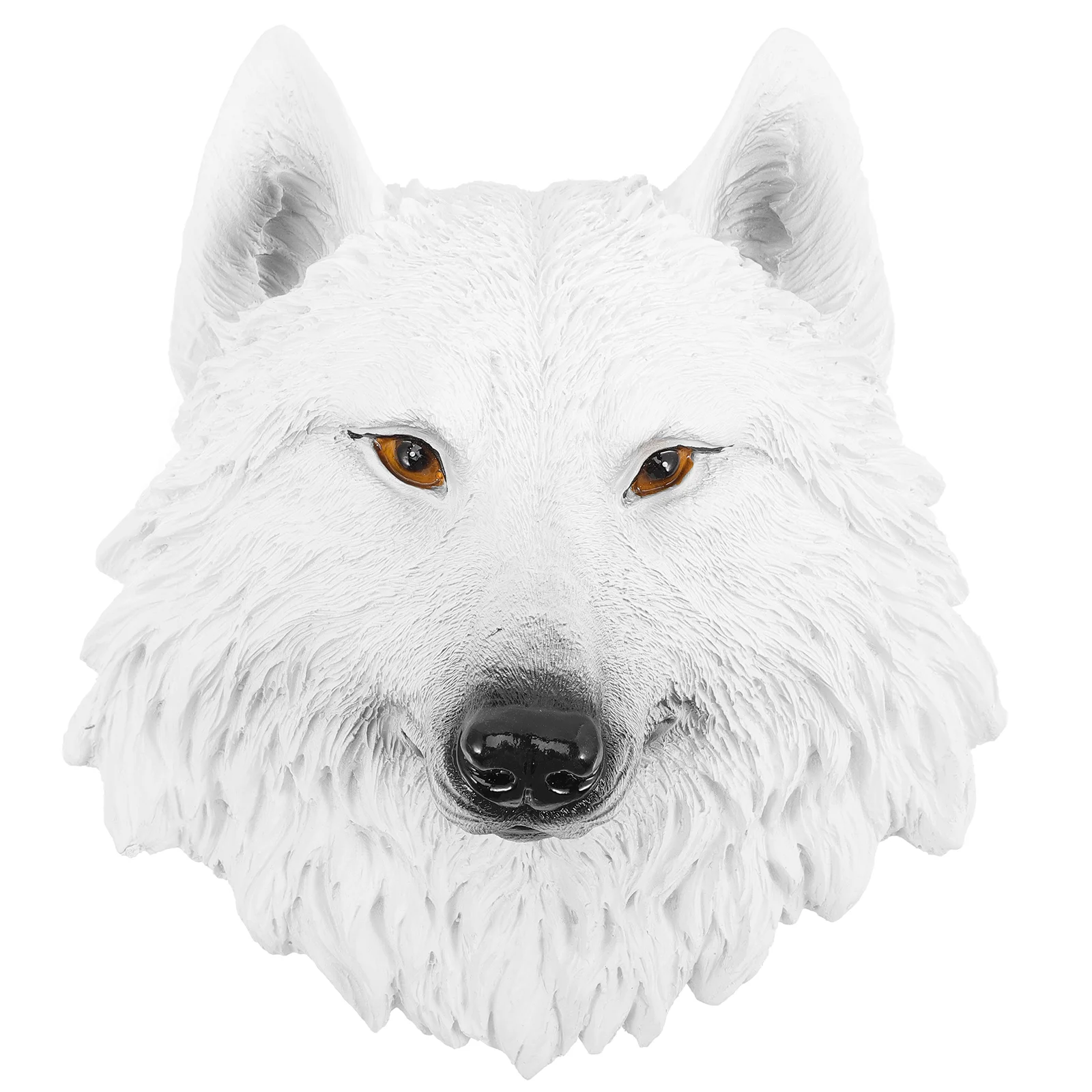 White Wolf Head Ornament Figurines Home Decor Wall Hanging Crafts Sculpture Artificial Resin Ornaments
White Wolf Head Ornament Figurines Home Decor Wall Hanging Crafts Sculpture Artificial Resin Ornaments