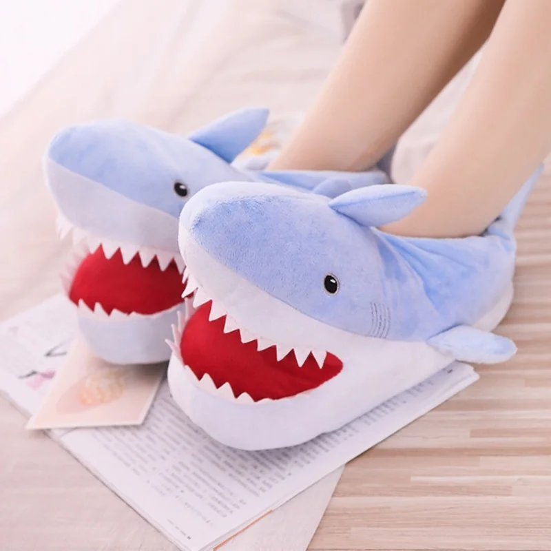 Thickened winter warm and lovely shark head home cotton slippers plush toy cartoon shark slippers
Thickened winter warm and lovely shark head home cotton slippers plush toy cartoon shark slippers