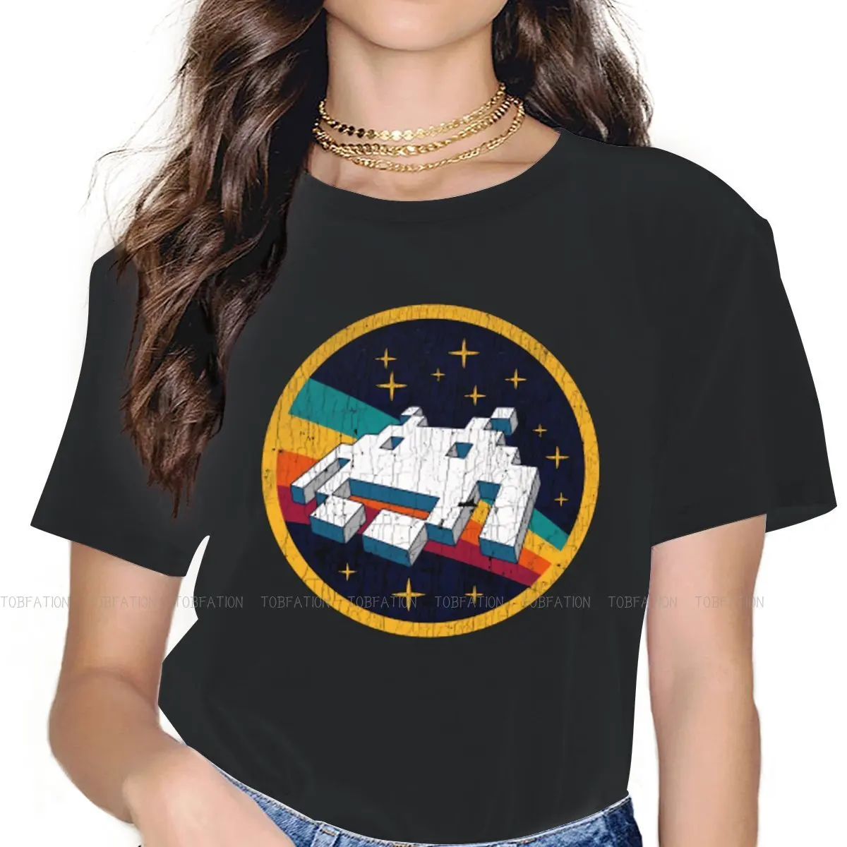 Space Women's T Shirt Space Invaders Game Ladies Tees Kawaii Cotton Tops Basic Tshirt 5XL Oversized Fashion
Space Women's T Shirt Space Invaders Game Ladies Tees Kawaii Cotton Tops Basic Tshirt 5XL Oversized Fashion