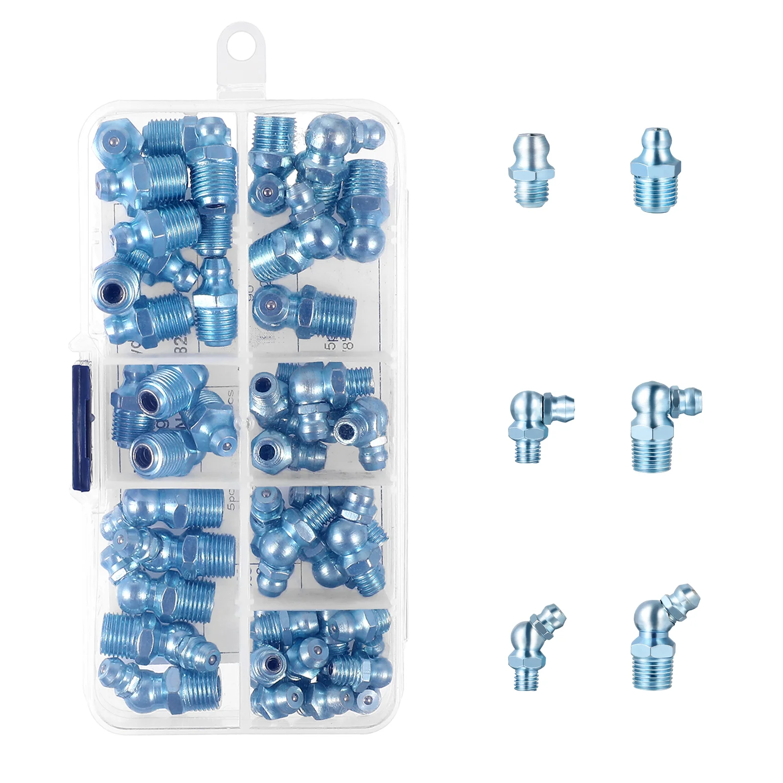 Hydraulic Grease Fittings Set Grease Zerk Brass Fittings Grease Fitting Assortment Kit Car Kits Switch Grease Fitting Kit
Hydraulic Grease Fittings Set Grease Zerk Brass Fittings Grease Fitting Assortment Kit Car Kits Switch Grease Fitting Kit
