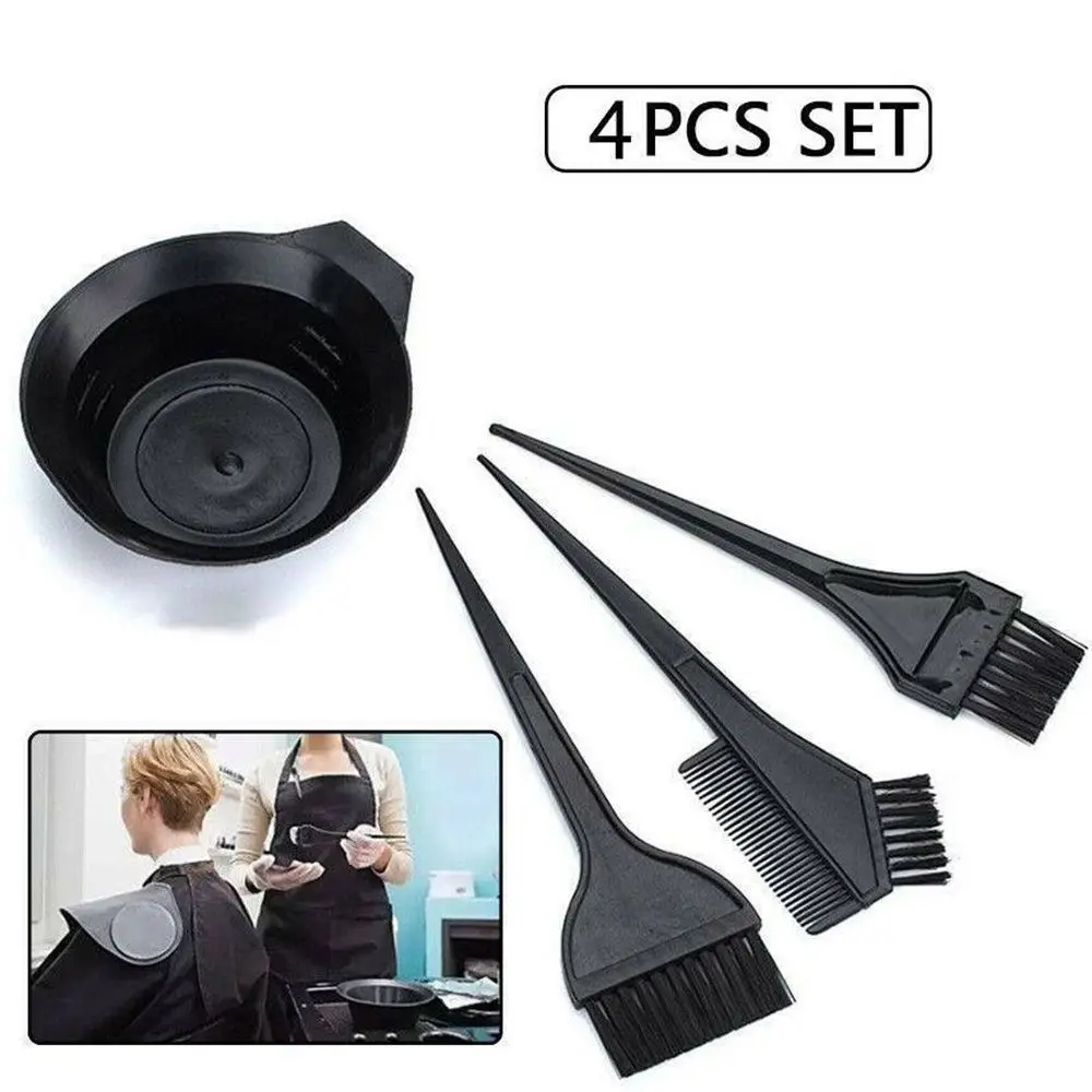 4Pcs/Set Black Barber Salon Professional Hair Colouring Brush Bleaching Bowl Tint Comb Dye
4Pcs/Set Black Barber Salon Professional Hair Colouring Brush Bleaching Bowl Tint Comb Dye