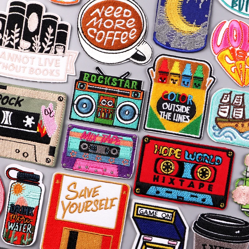 Radio/Tape Patch Iron On Patches For Clothing Cartoon Embroidered Patches On Clothes Fusible Patch For Clothes Stickers Badges
Radio/Tape Patch Iron On Patches For Clothing Cartoon Embroidered Patches On Clothes Fusible Patch For Clothes Stickers Badges