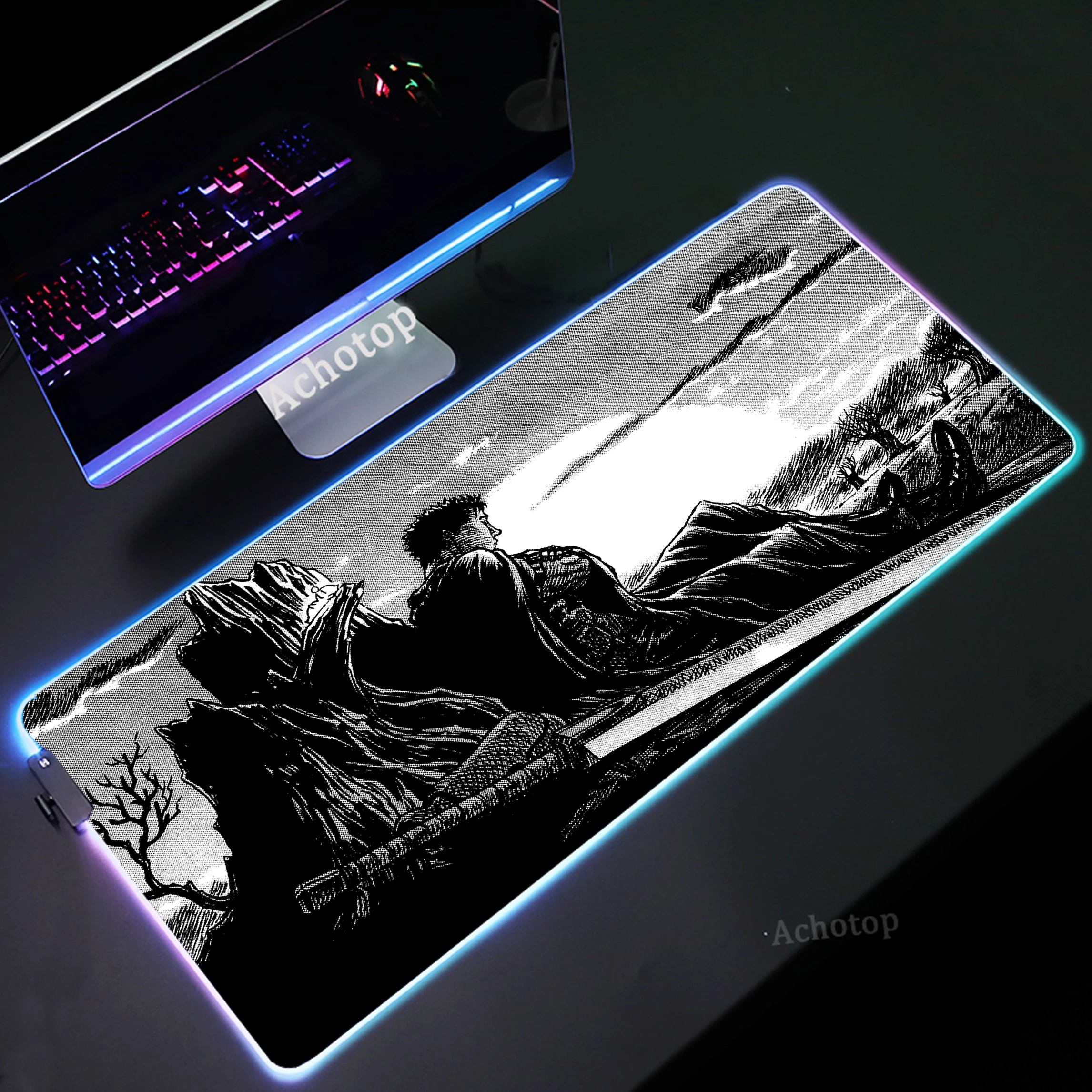 Berserk RGB Gaming Mouse Pad Large Locking Edge Keyboard Pads Luminous Deskmat Computer Mouse Mat LED Pc Gamer Mousepad XXL
Berserk RGB Gaming Mouse Pad Large Locking Edge Keyboard Pads Luminous Deskmat Computer Mouse Mat LED Pc Gamer Mousepad XXL